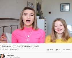 Emily's sister has been featured in her YouTube videos.